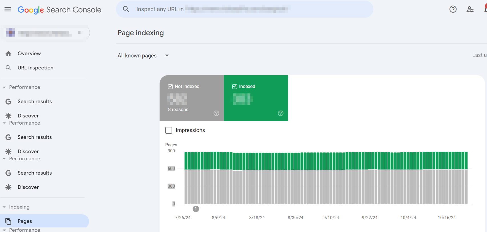 the Page Indexing Report in Google Search Console